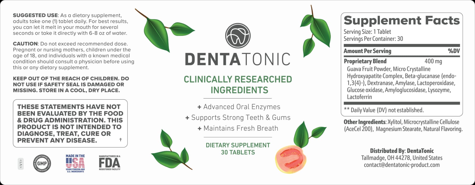 DentaTonic Ingredients